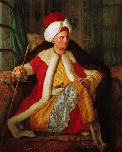 Antoine de Favray Portrait of Charles Gravier Count of Vergennes and French Ambassador, in Turkish Attire oil painting image